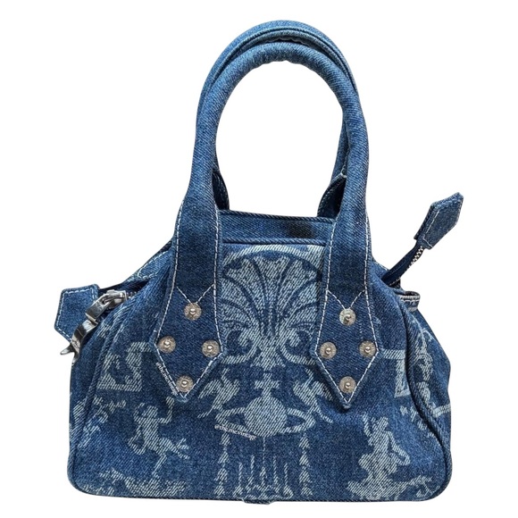 Vivienne Westwood Handbags - RARE Vivienne Westwood S/S 1992 reprinted Boulle Print Jean Bowler Bag